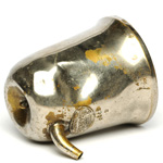 three quarter view of ear trumpet
