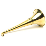 three quarter view of ear trumpet