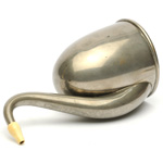 three quarter view of ear trumpet
