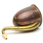 three quarter view of ear trumpet