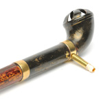 three quarter view of ear trumpet
