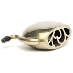three quarter view of ear trumpet