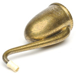 three quarter view of ear trumpet
