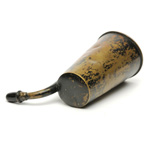 three quarter view of ear trumpet