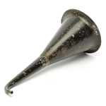 three quarter view of ear trumpet