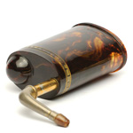 three quarter view of ear trumpet