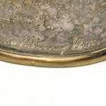 three quarter view of ear trumpet