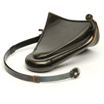 three quarter view of ear trumpet