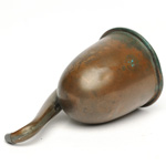 three quarter view of ear trumpet