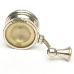 three quarter view of ear trumpet