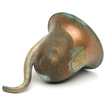 three quarter view of ear trumpet