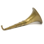 three quarter view of ear trumpet
