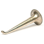 three quarter view of ear trumpet