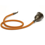 three quarter view of ear trumpet