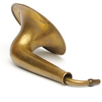 detail view of ear trumpet