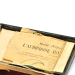 detail view of ear trumpet