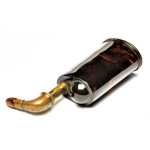 three quarter view of ear trumpet