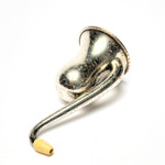 three quarter view of ear trumpet