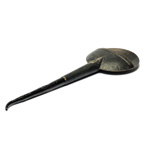 three quarter view of ear trumpet