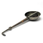 three quarter view of ear trumpet