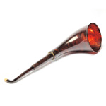 three quarter view of ear trumpet