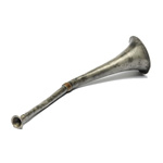 three quarter view of ear trumpet