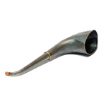 three quarter view of ear trumpet