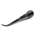 three quarter view of ear trumpet