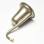 three quarter view of ear trumpet