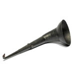 three quarter view of ear trumpet