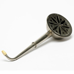 three quarter view of ear trumpet