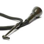 three quarter view of ear trumpet