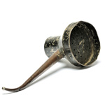 three quarter view of ear trumpet