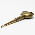 three quarter view of ear trumpet