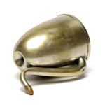 three quarter view of ear trumpet
