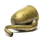 three quarter view of ear trumpet