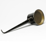 three quarter view of ear trumpet