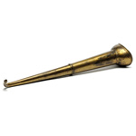 three quarter view of ear trumpet