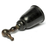 three quarter view of ear trumpet