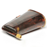 three quarter view of ear trumpet