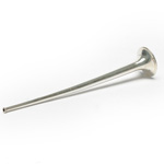three quarter view of ear trumpet