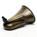 three quarter view of ear trumpet