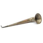 three quarter view of ear trumpet