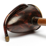 three quarter view of ear trumpet