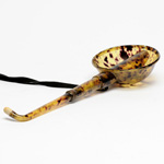 three quarter view of ear trumpet