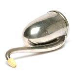 three quarter view of ear trumpet