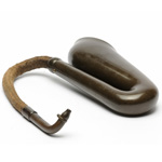 three quarter view of ear trumpet
