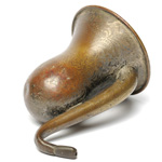 three quarter view of ear trumpet