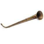 three quarter view of ear trumpet