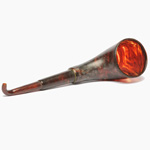 three quarter view of ear trumpet